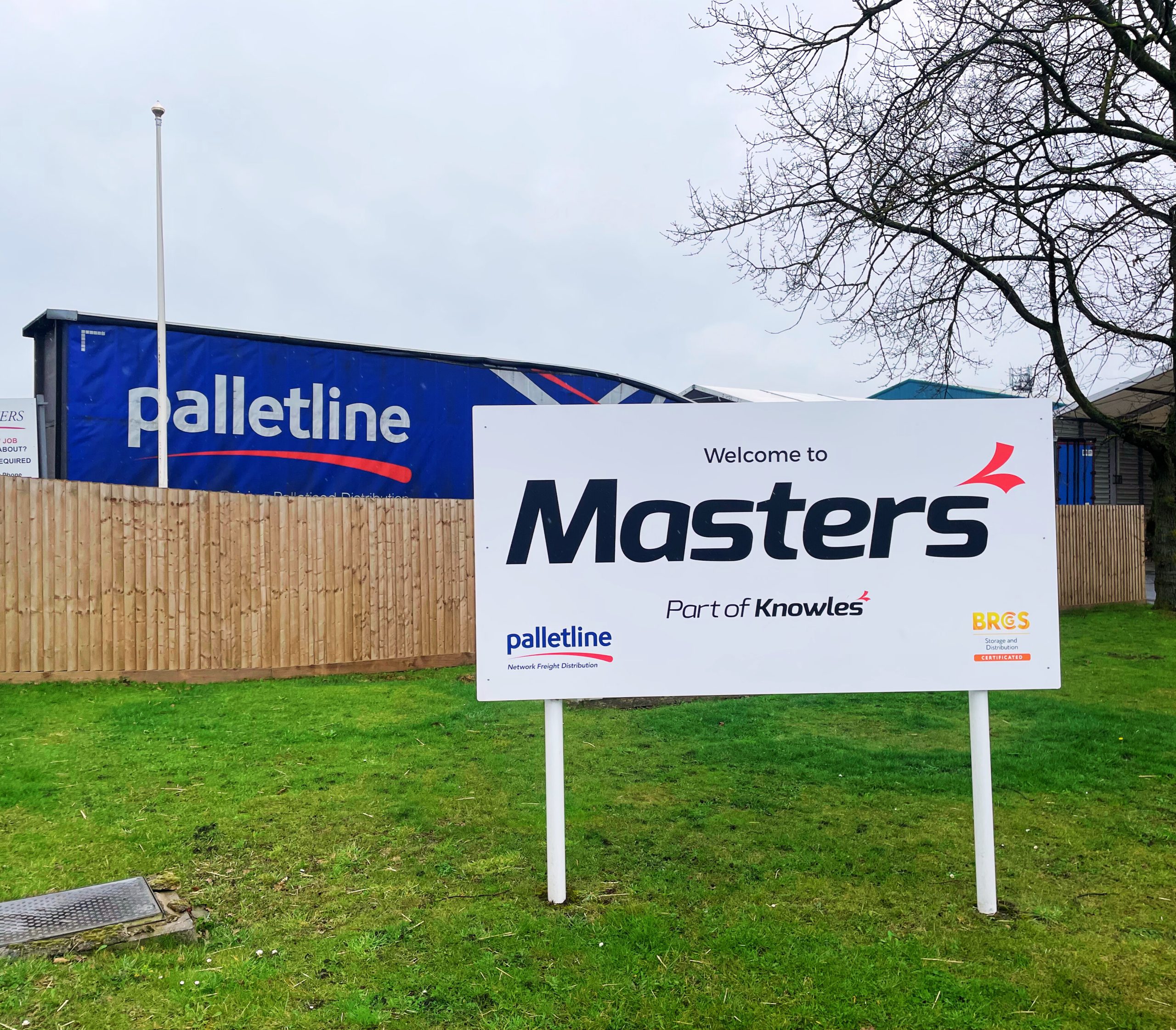 master entrance with palletline lorry